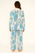 'Aisling' Flower Print Button Down Shirt and Pants Set - Celes Fashion